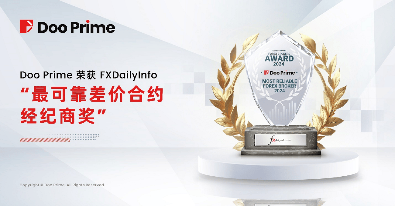 Doo Prime 荣获 FXDailyInfo 2024 年 “最可靠差价合约经纪商奖”